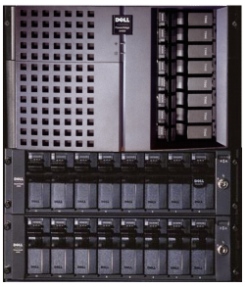 Dell Precision 530 in Power Edge 6400 chassis with 2 Power Vaults