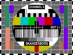 Channel 6 Televisions EBU 625 line composite test card